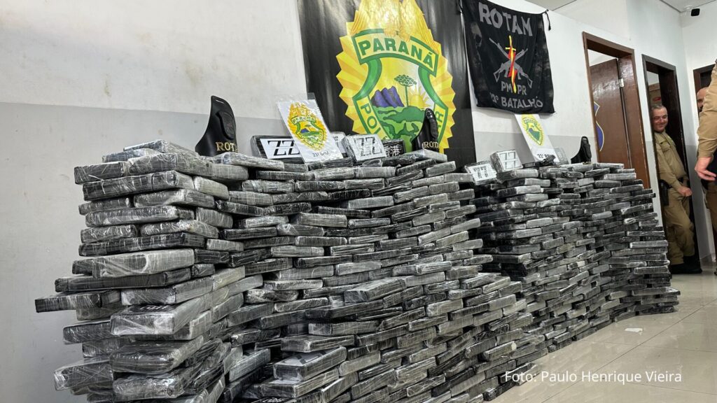 PMPR apreende mais de 800 quilos de cocaína em Curitiba