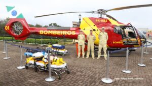 Bombeiros recebem primeiro helicóptero exclusivo que encurta tempo de resposta em até três vezes