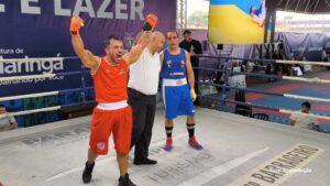 Chateaubriandense Gilmar Domingos é campeão de boxe Peso Pesado no Paraná Combate disputado em Maringá (Vídeo)