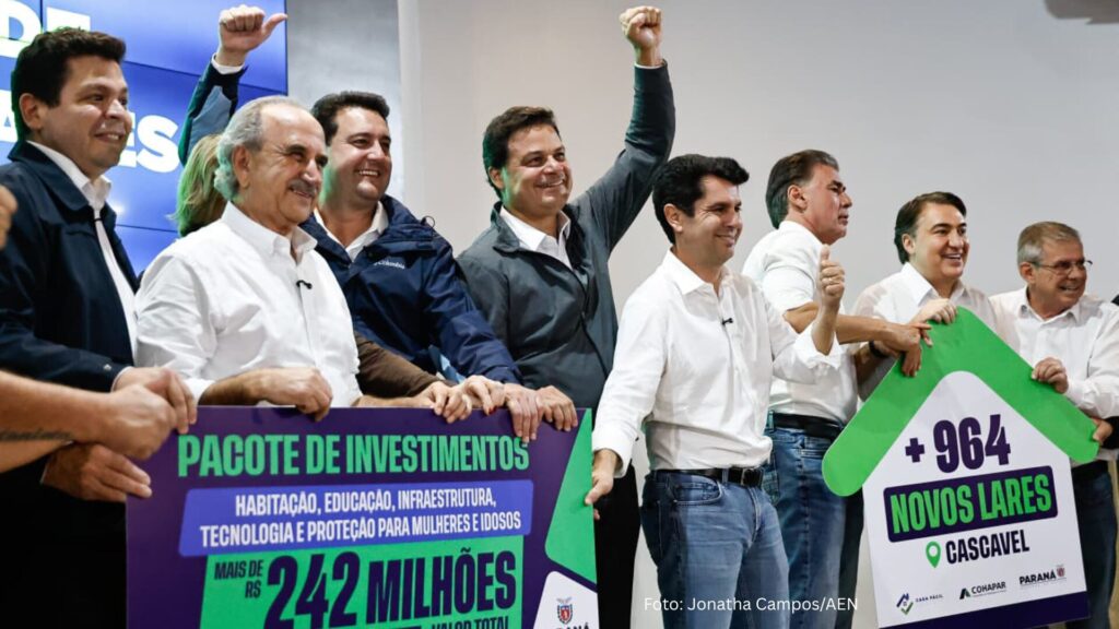 Governador autoriza 964 moradias e R$ 242 milhões em investimentos para Cascavel