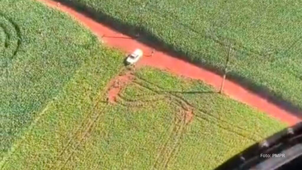 Helicóptero da PMPR localiza em Cascavel suspeitos de latrocínio em Santa Catarina (Vídeo)