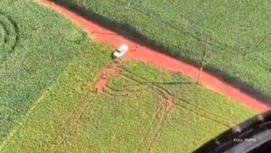 Helicóptero da PMPR localiza em Cascavel suspeitos de latrocínio em Santa Catarina (Vídeo)
