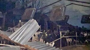 Produtora de leite registra imagens da destruição provocada pela tempestade (Vídeo)