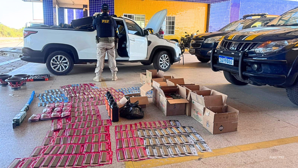 PRF apreende quase 7 mil munições e prende homem no Maranhão (Vídeo)