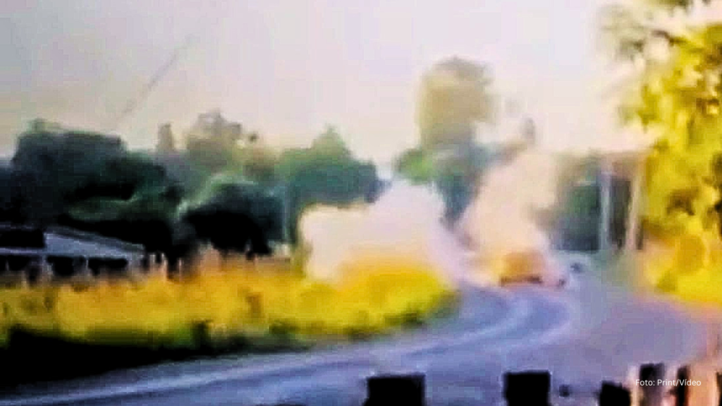 Criminosos explodem carro-forte durante tentativa de assalto no interior do Maranhão (Vídeo)