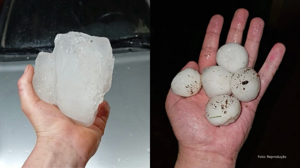 Tempestades e queda de granizo atingem várias regiões do Paraná (Vídeo)