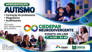 Participe do lançamento do projeto “Autismo: Sala Sensorial para os 399 municípios” pelo Apoia+Paraná!, dia 24, às 8h