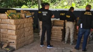 Fiscalização intercepta quase 2,5 toneladas de maconha escondidas em carga de repolho