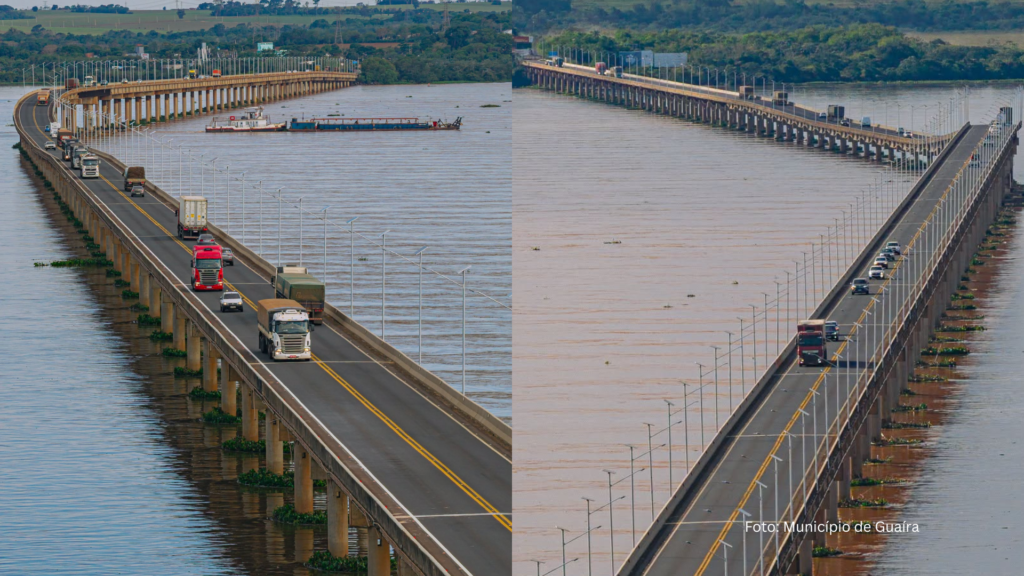 Município de Guaíra, no Paraná, divulga lindas imagens da Ponte Ayrton Senna (Vídeo)