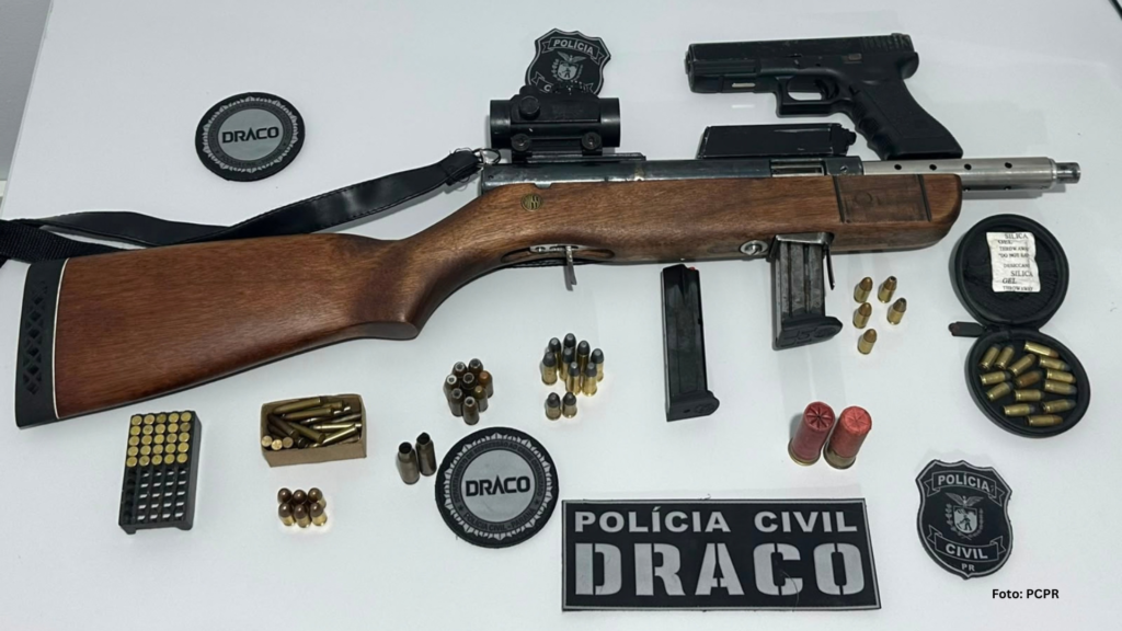 PCPR prende homem e identifica fábrica clandestina de armas em Curitiba