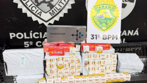 PMPR apreende mais de 300 caixas de medicamentos transportados ilegalmente em Corbélia